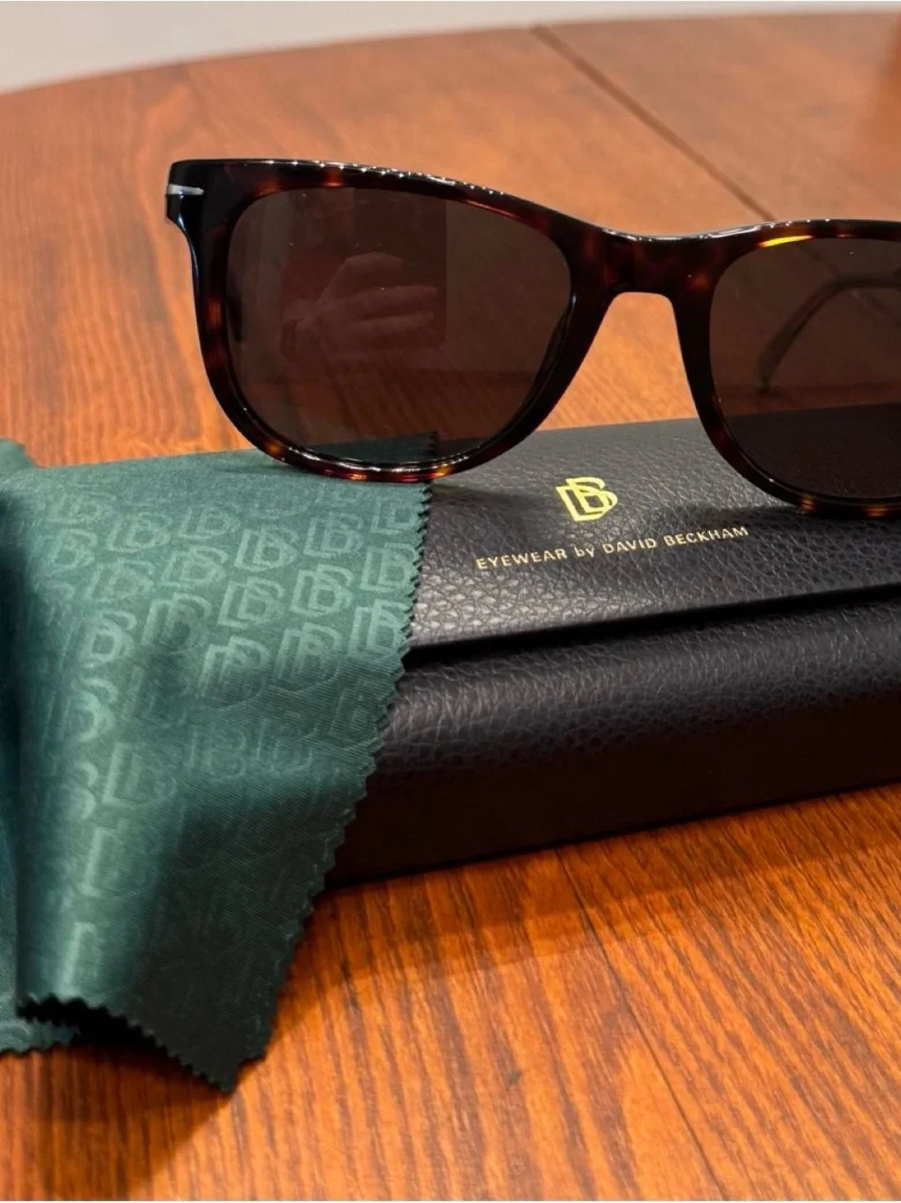 David Beckham Tortoiseshell Sunglasses - Dark Brown Lenses